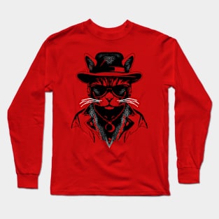 Gangster cat wants to talk Long Sleeve T-Shirt